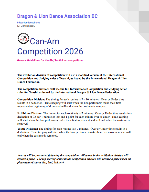 CanAm Championships Rules
